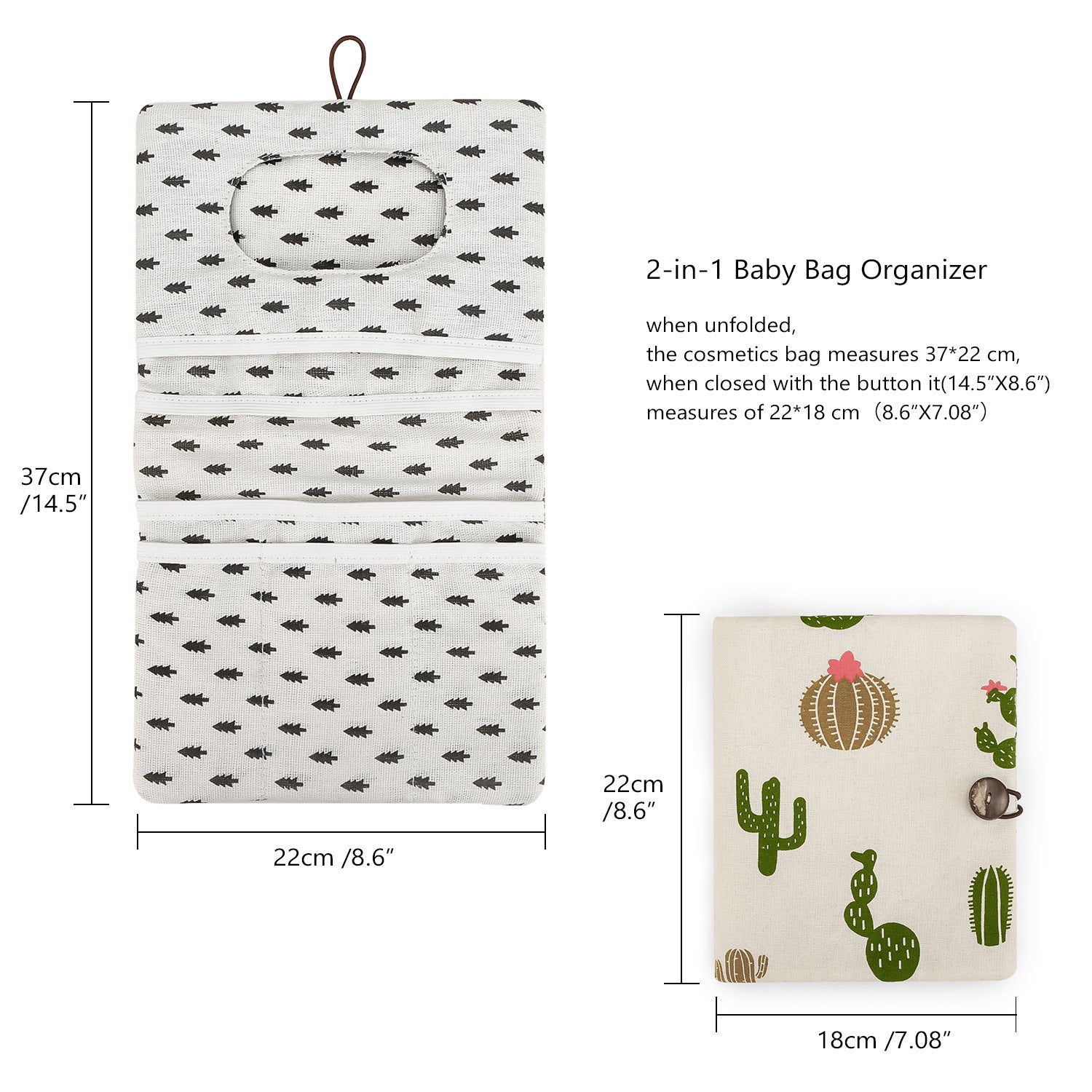 Baby Diaper Bag Organizer – Travel-Friendly, Compact & Foldable | Stroller Pouch for Newborn Essentials – Must-Have for Boys & Girls