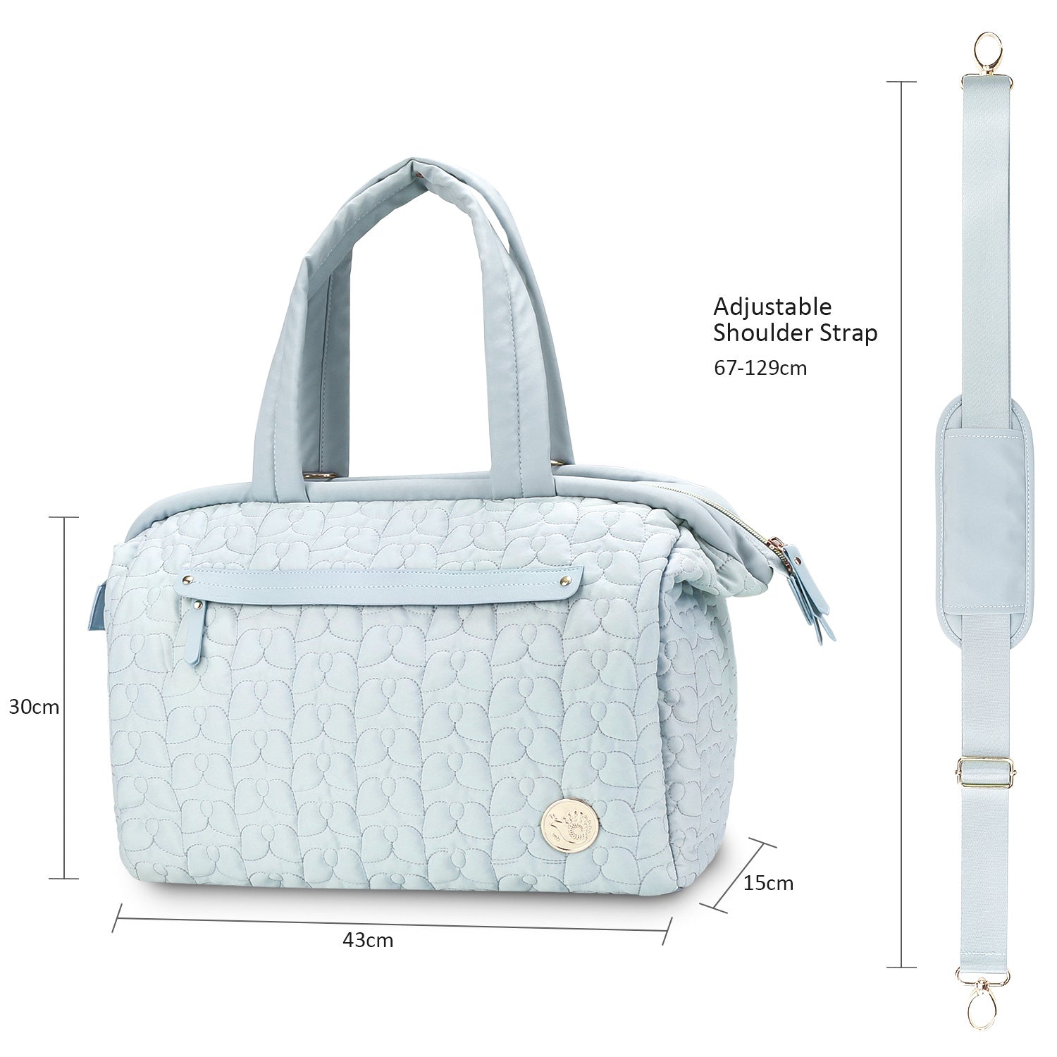 Diaper Bag Tote, Large Capacity Travel Diaper bags, Hospital Bag for Labor Delivery, Baby Bag