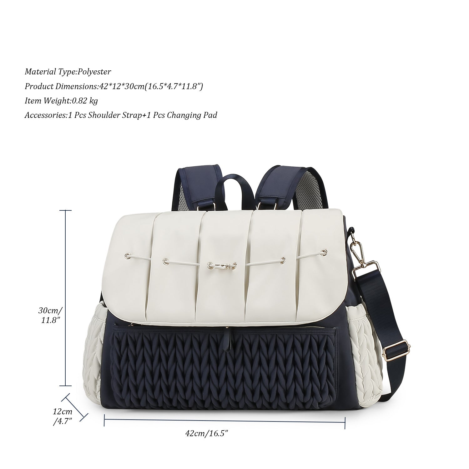 Diaper Bag Backpack - Baby Essentials Travel Tote - Multi-Function Waterproof Diaper Bag - Travel Essentials Baby Bag with Stroller Straps - Unisex