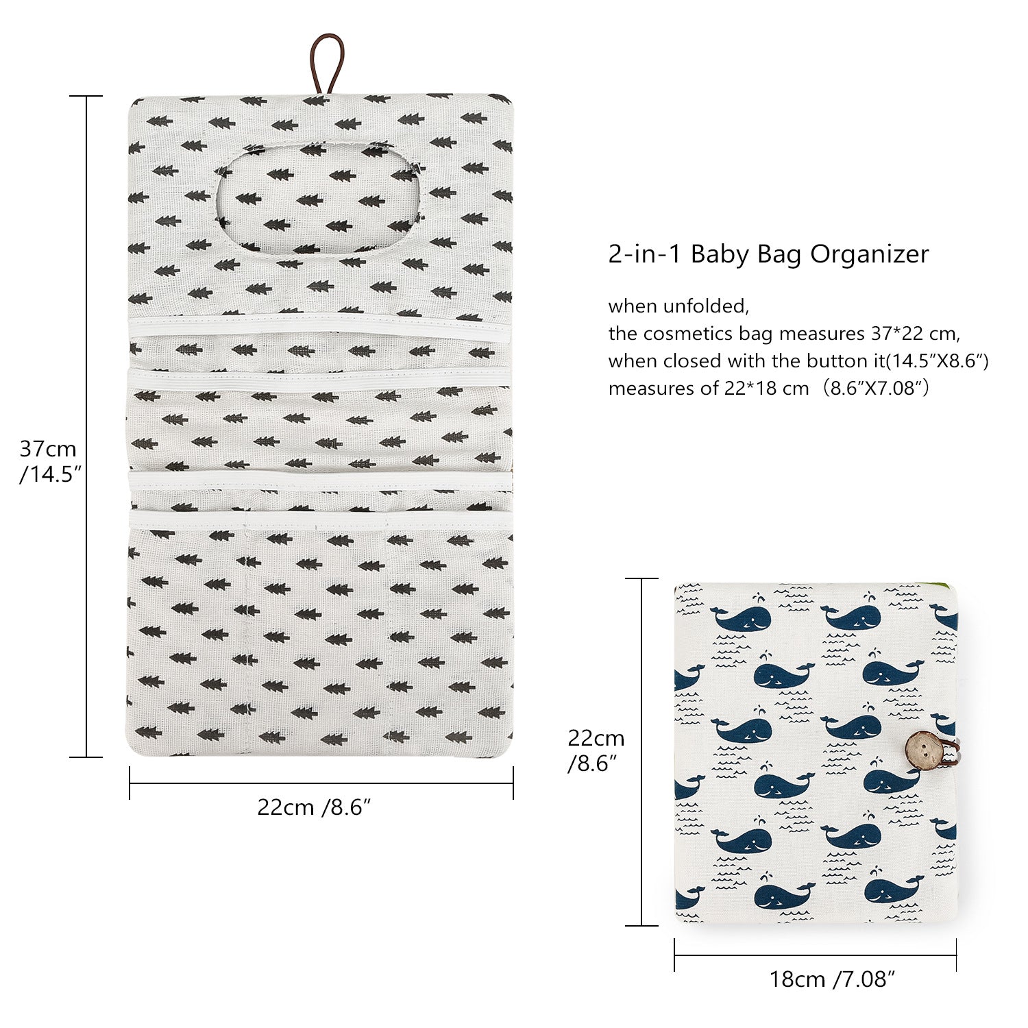 Baby Diaper Bag Organizer – Travel-Friendly, Compact & Foldable | Stroller Pouch for Newborn Essentials – Must-Have for Boys & Girls