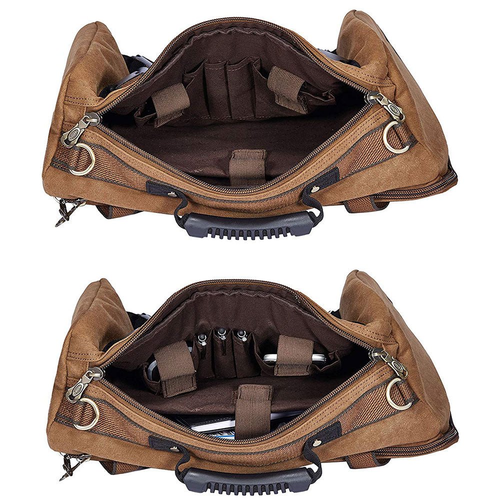 KAUKKO Outdoor Travel Men Backpack, Hiking Camping Canvas Rucksack - kaukko