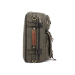 KAUKKO Reto Canvas Backpack Handbag Shoulder Bag Multi-purpose Outdoor Travel Men Backpack, 22L, FH05 ( Army Green ) - kaukko