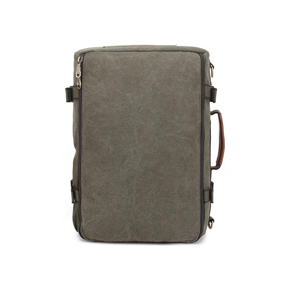 KAUKKO Reto Canvas Backpack Handbag Shoulder Bag Multi-purpose Outdoor Travel Men Backpack, 22L, FH05 ( Army Green ) - kaukko