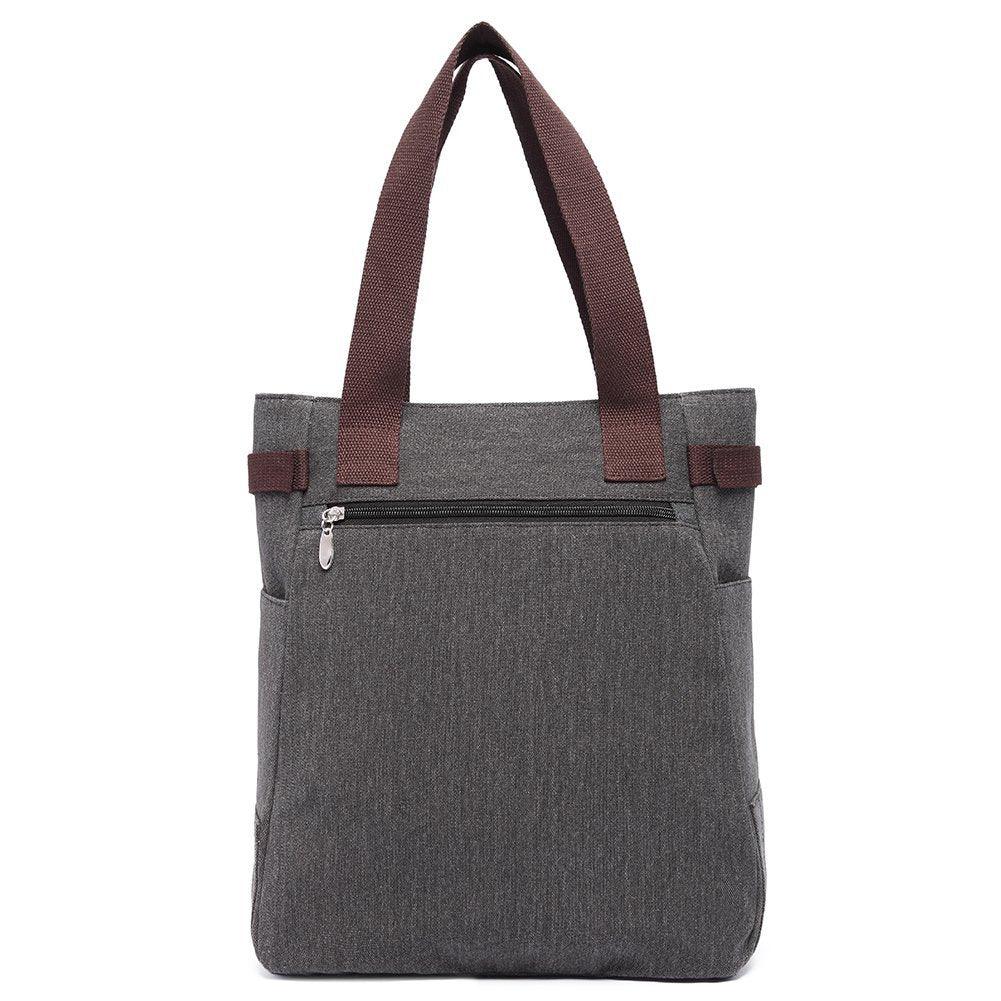 KAUKKO Shoulder Canvas Handbag Women Bag ( Black ) - kaukko