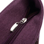 KAUKKO Shoulder Canvas Handbag Women Bag ( Purple ) - kaukko