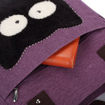 KAUKKO Shoulder Canvas Handbag Women Bag ( Purple ) - kaukko