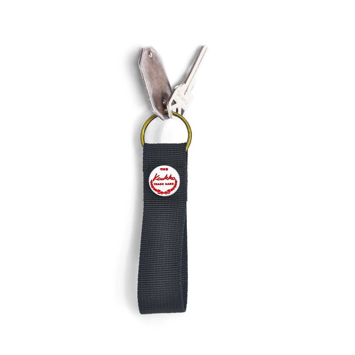 KAUKKO Simplicity nylon keychain and 9.5cm solid color keychain - kaukko