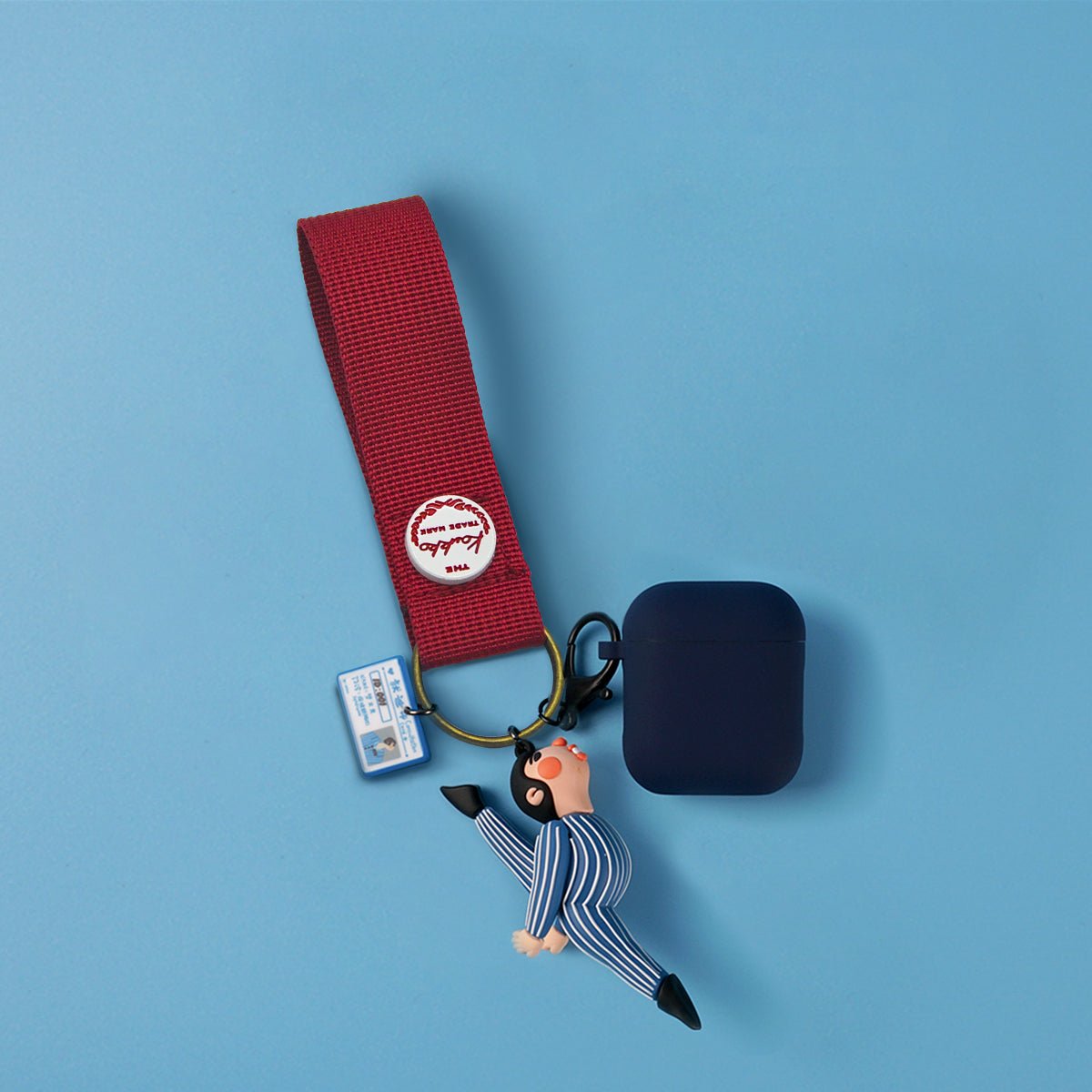 KAUKKO Simplicity nylon keychain and 9.5cm solid color keychain - kaukko