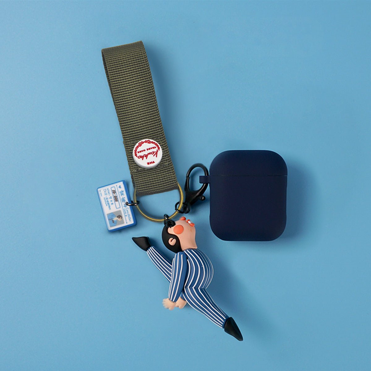 KAUKKO Simplicity nylon keychain and 9.5cm solid color keychain - kaukko