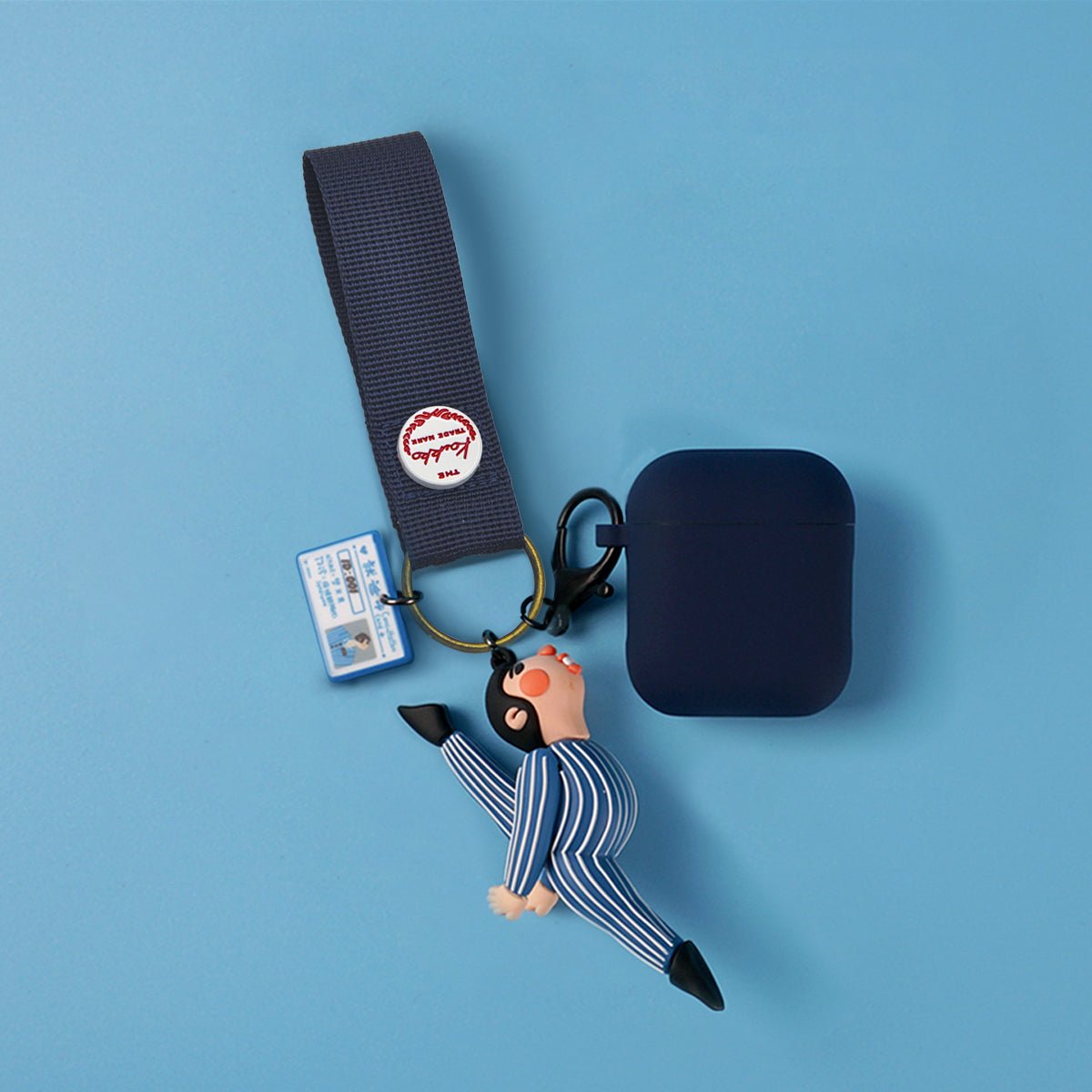 KAUKKO Simplicity nylon keychain and 9.5cm solid color keychain - kaukko