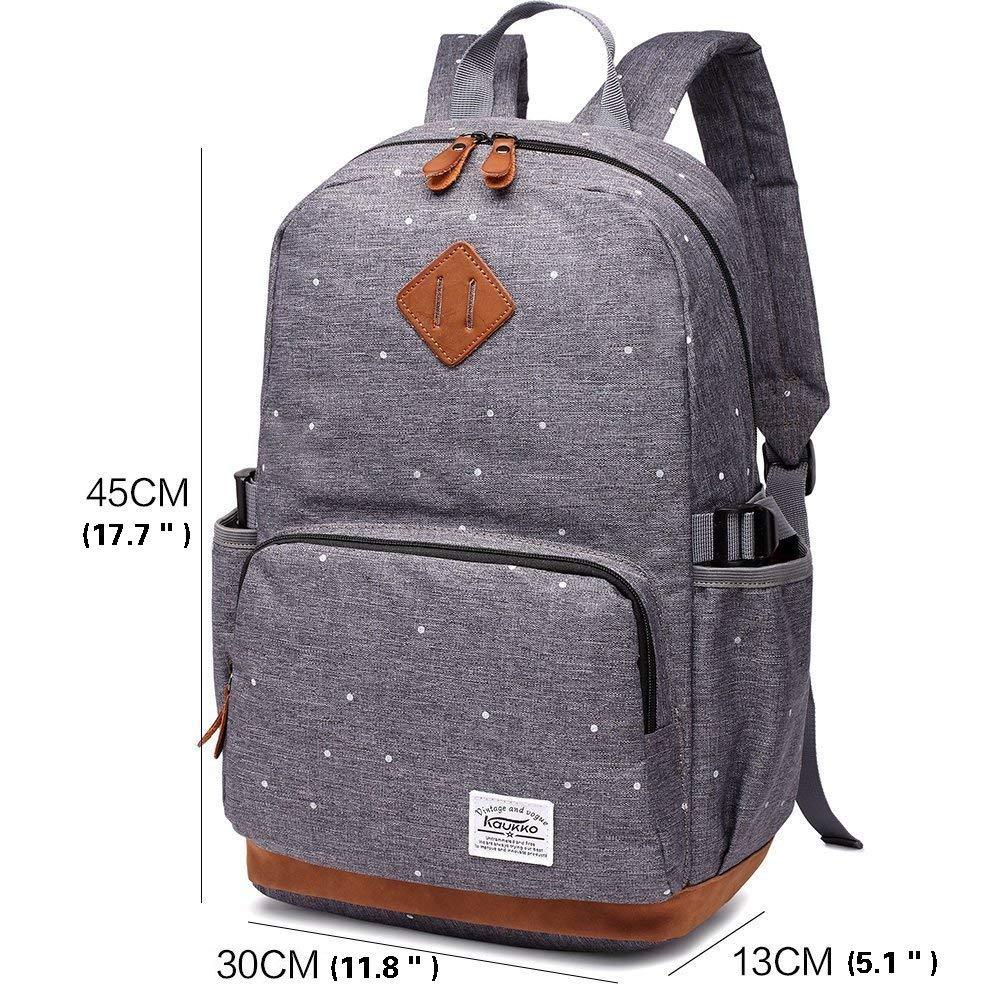 KAUKKO Students Backpack for College School Bookbgs, 17.6L - kaukko