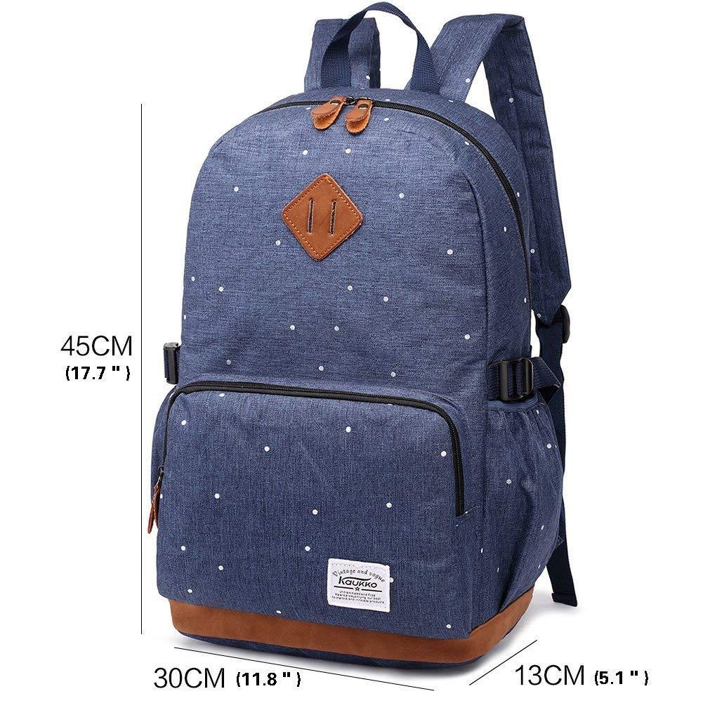 KAUKKO Students Backpack for College School Bookbgs, 17.6L - kaukko