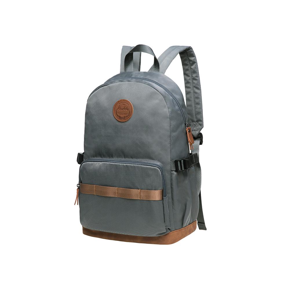 KAUKKO Stylish College School Backpack Travel Nice Rucksack, K1005-2 ( Grey /17.6L ) - kaukko