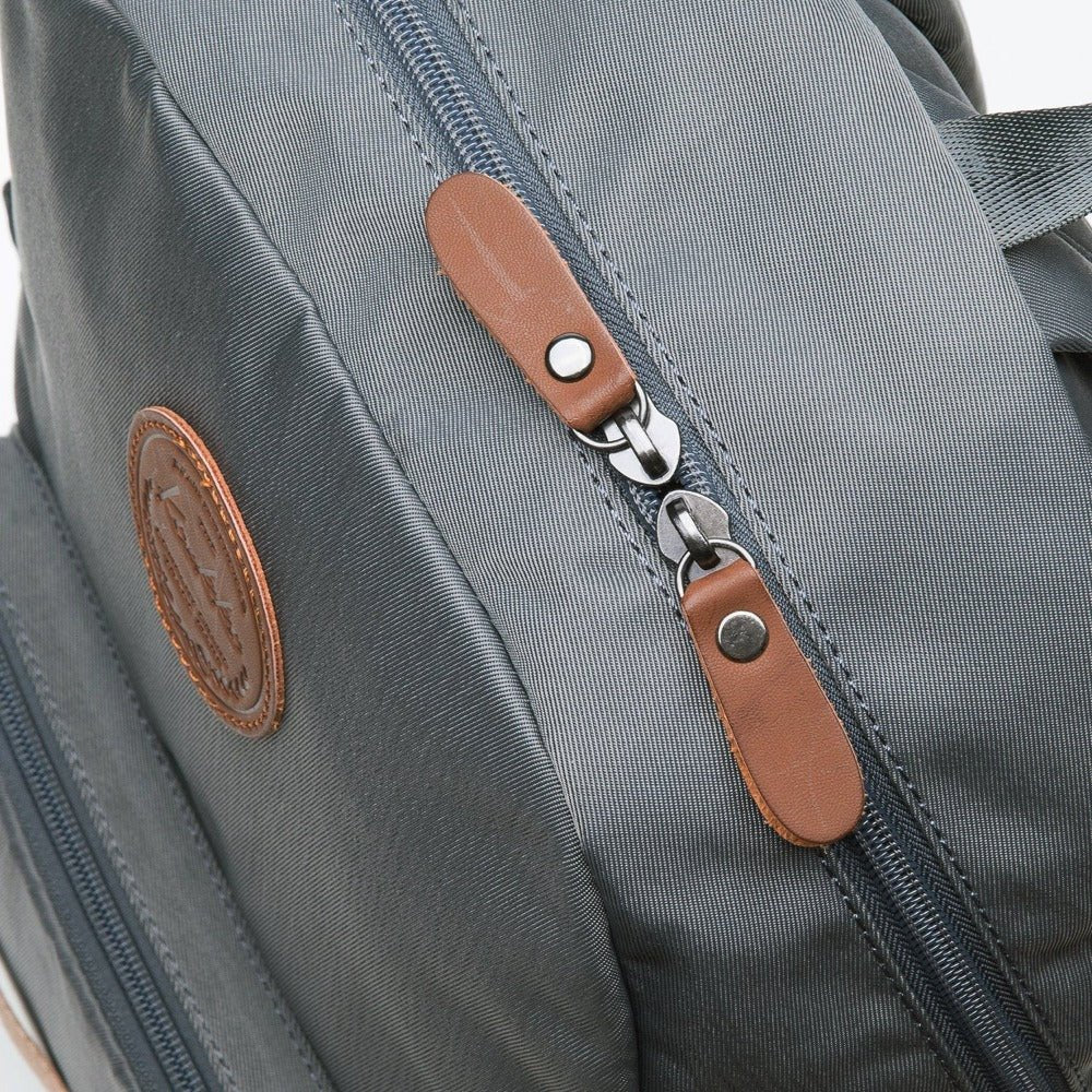 KAUKKO Stylish College School Backpack Travel Nice Rucksack, K1005-2 ( Grey /17.6L ) - kaukko