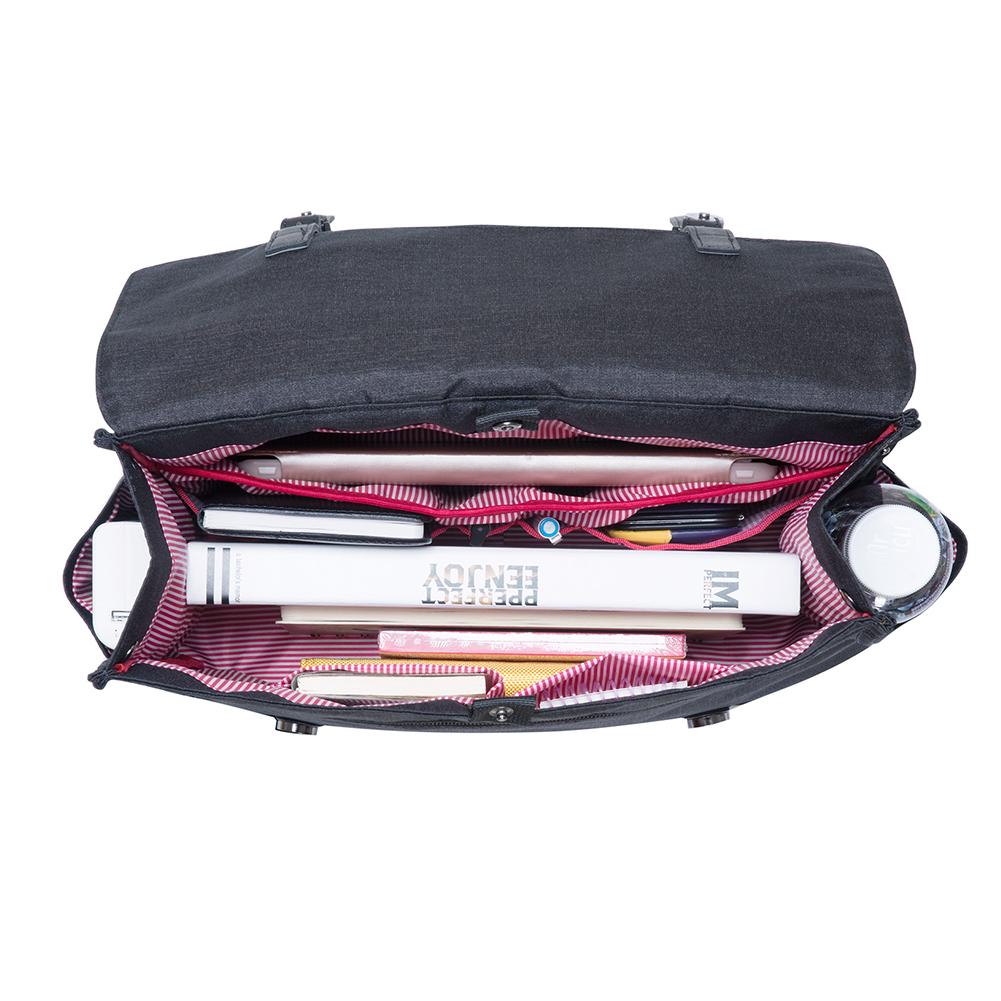 KAUKKO Stylish School Backpack College Student, KS05-2 ( Black / 13.7L ) - kaukko