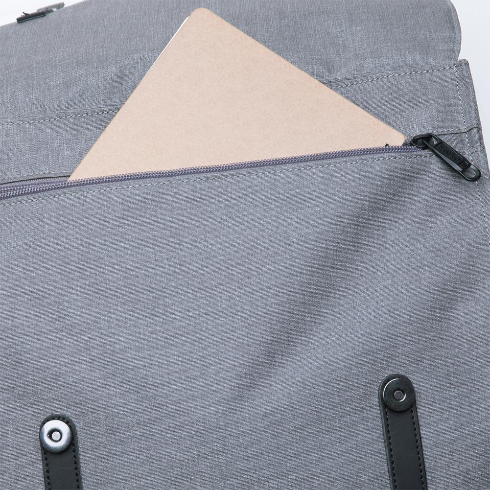 KAUKKO Stylish School Backpack College Student, KS05-2 ( Light Grey / 13.7L ) - kaukko