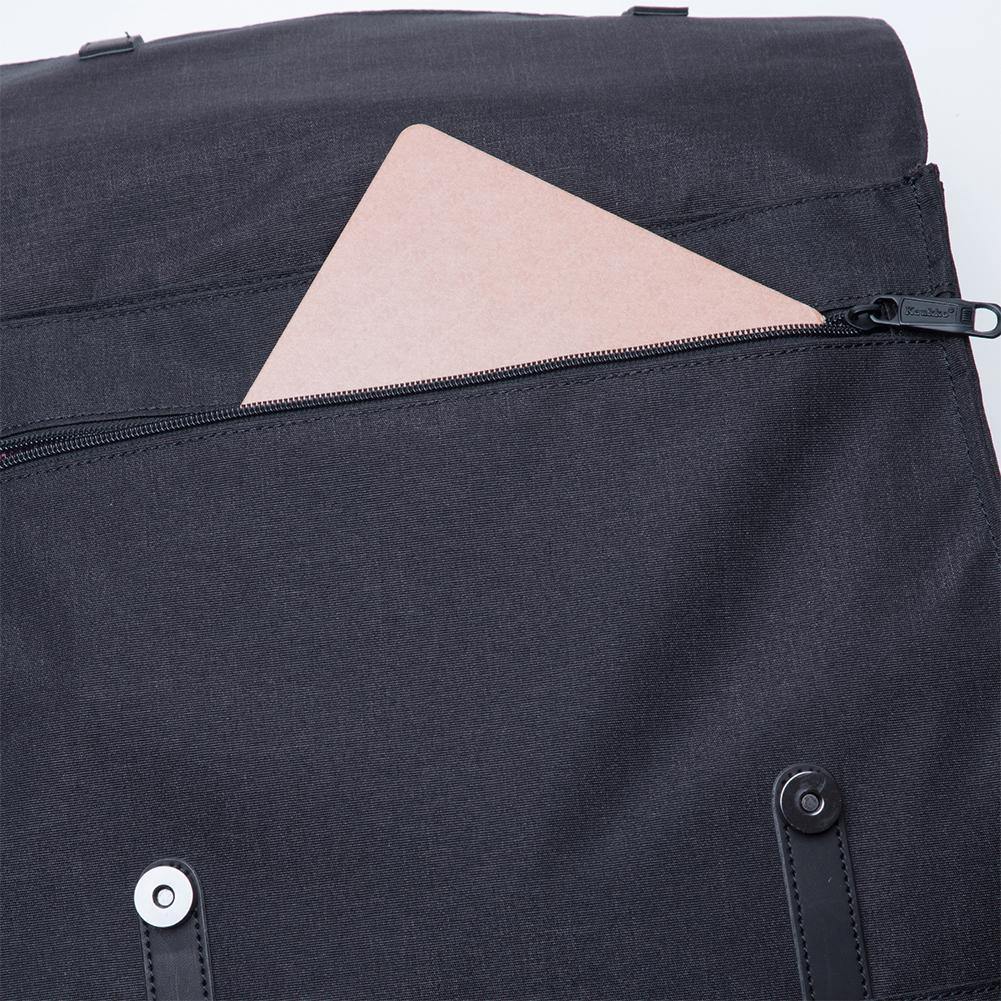 KAUKKO Stylish School Backpack College Student, KS05 ( Black / 13.7L ) - kaukko