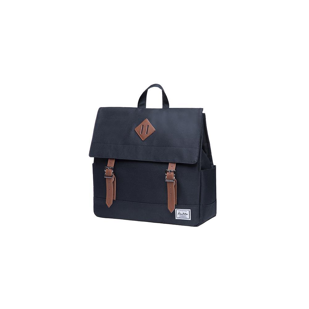 KAUKKO Stylish School Backpack College Student, KS05 ( Black / 13.7L ) - kaukko