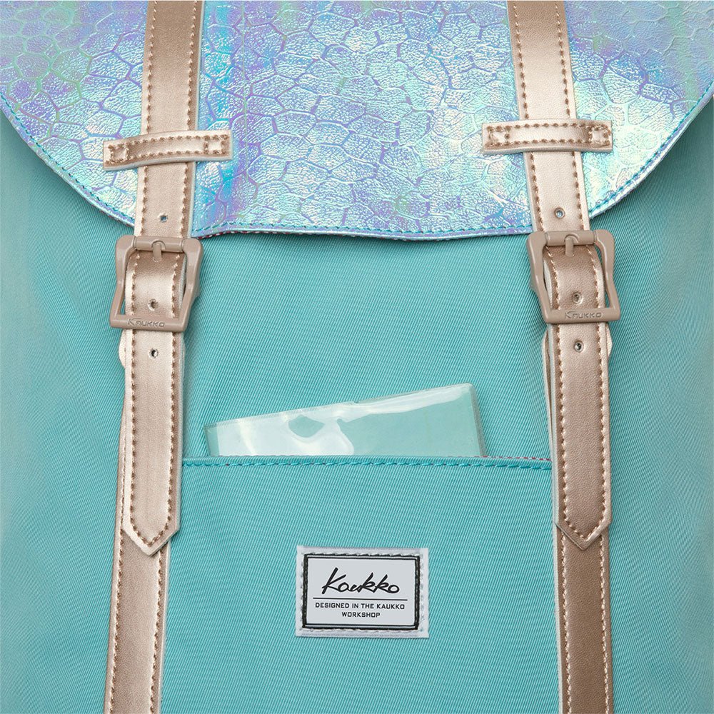 KAUKKO Travel Casual Rucksack Laptop Daypack, EP6-11 ( Blue Green / 11.8L ) - kaukko