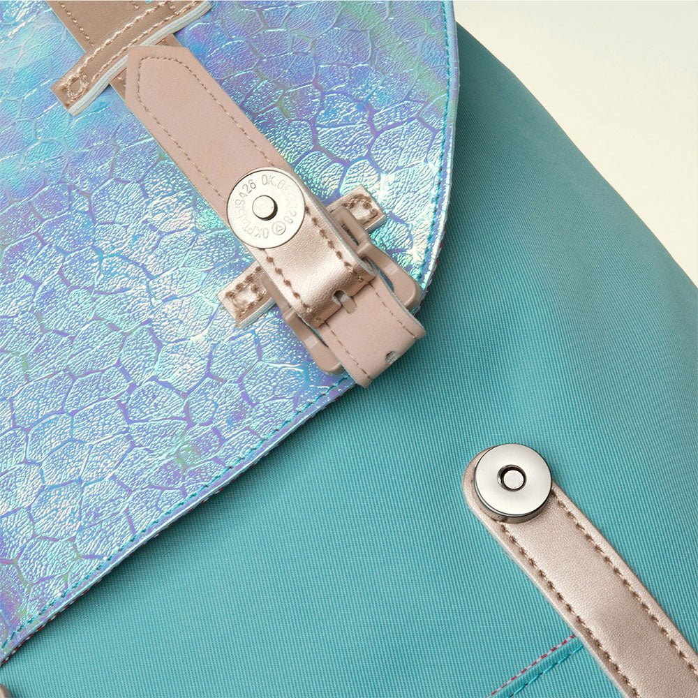 KAUKKO Travel Casual Rucksack Laptop Daypack, EP6-11 ( Blue Green / 11.8L ) - kaukko