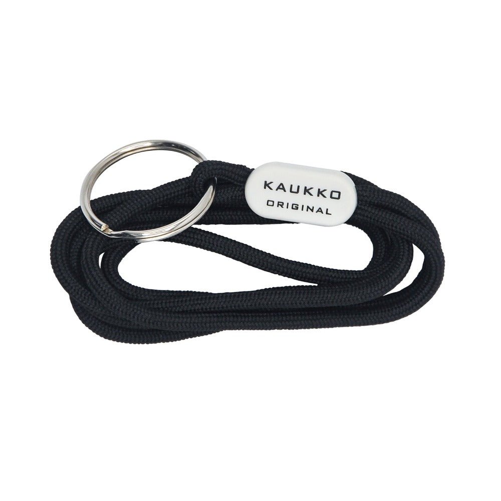 KAUKKO Unisex Lanyard Short Keyring Key Chain, robust and practical (02-Black) - kaukko