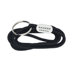KAUKKO Unisex Lanyard Short Keyring Key Chain, robust and practical (02-Black) - kaukko