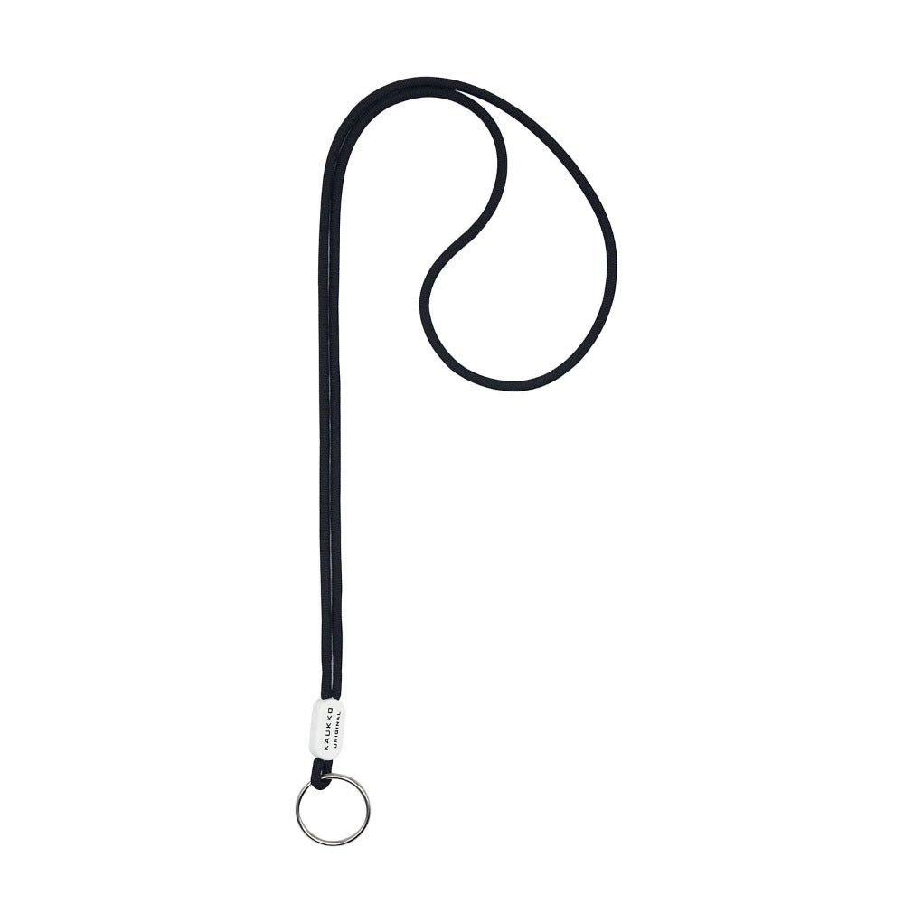 KAUKKO Unisex Lanyard Short Keyring Key Chain, robust and practical (02-Black) - kaukko