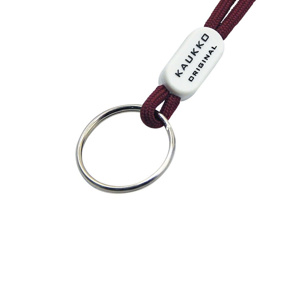 KAUKKO Unisex Lanyard Short Keyring Key Chain, robust and practical (02-Darkred) - kaukko
