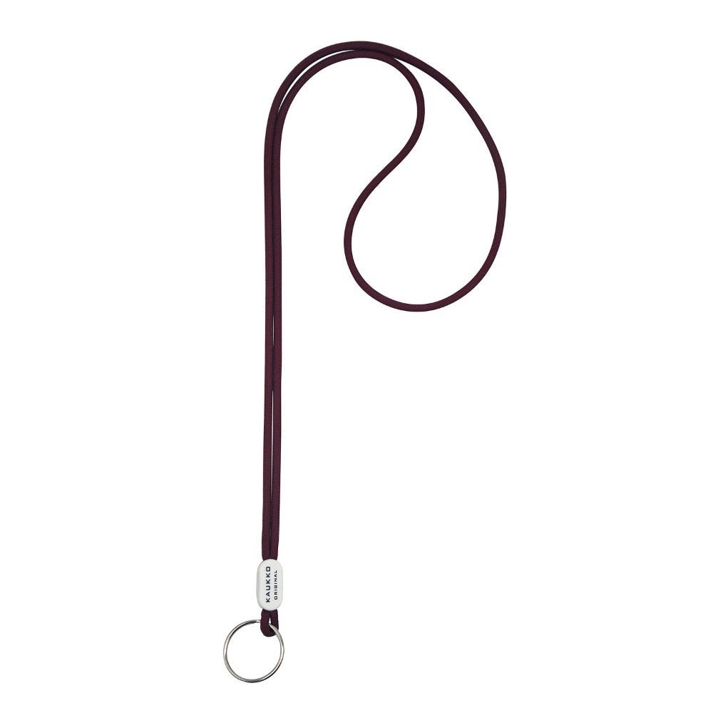 KAUKKO Unisex Lanyard Short Keyring Key Chain, robust and practical (02-Darkred) - kaukko