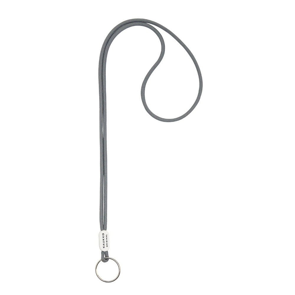 KAUKKO Unisex Lanyard Short Keyring Key Chain, robust and practical (02-Grey) - kaukko