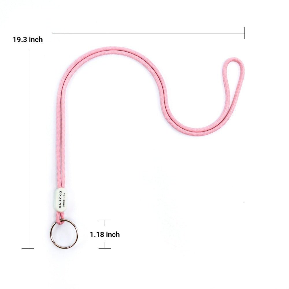 KAUKKO Unisex Lanyard Short Keyring Key Chain, robust and practical (02-Pink) - kaukko