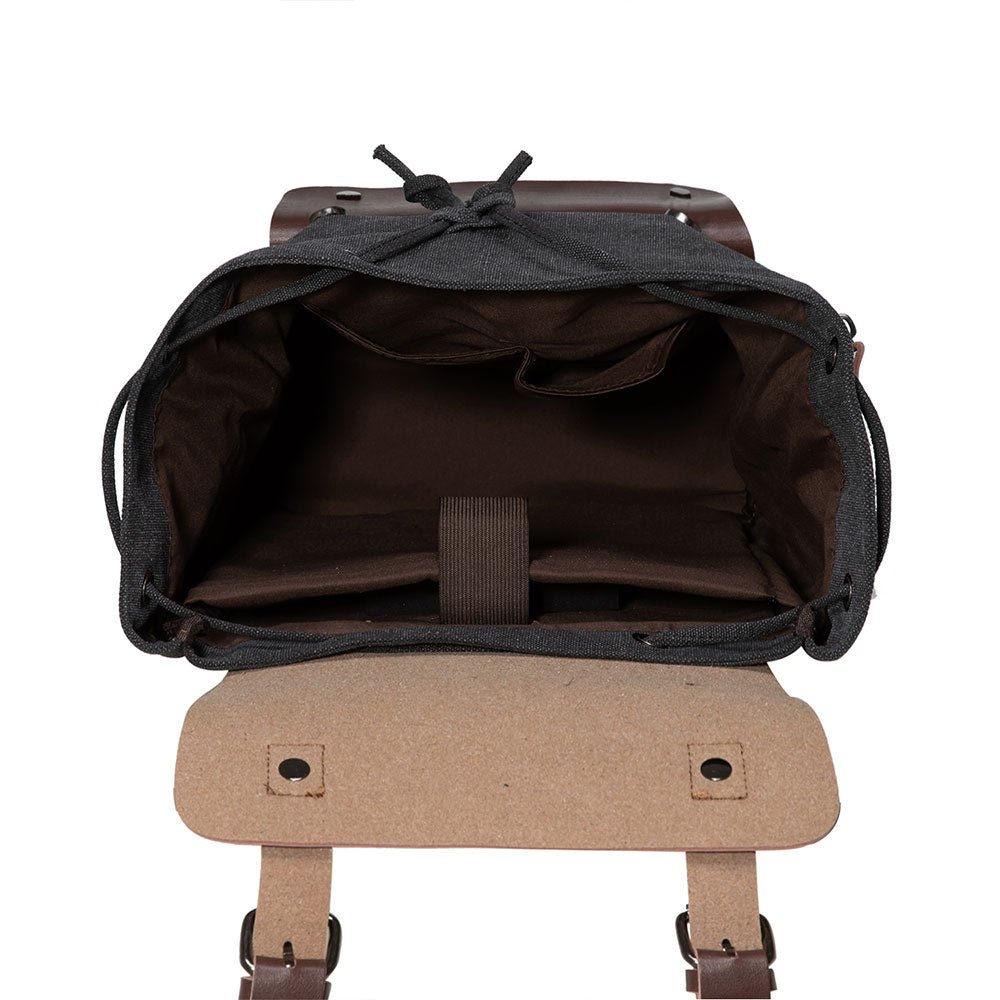 KAUKKO Vintage Canvas Backpack-Large Capacity, Multi-Functional Durable Outdoor Rucksack, 20L - kaukko