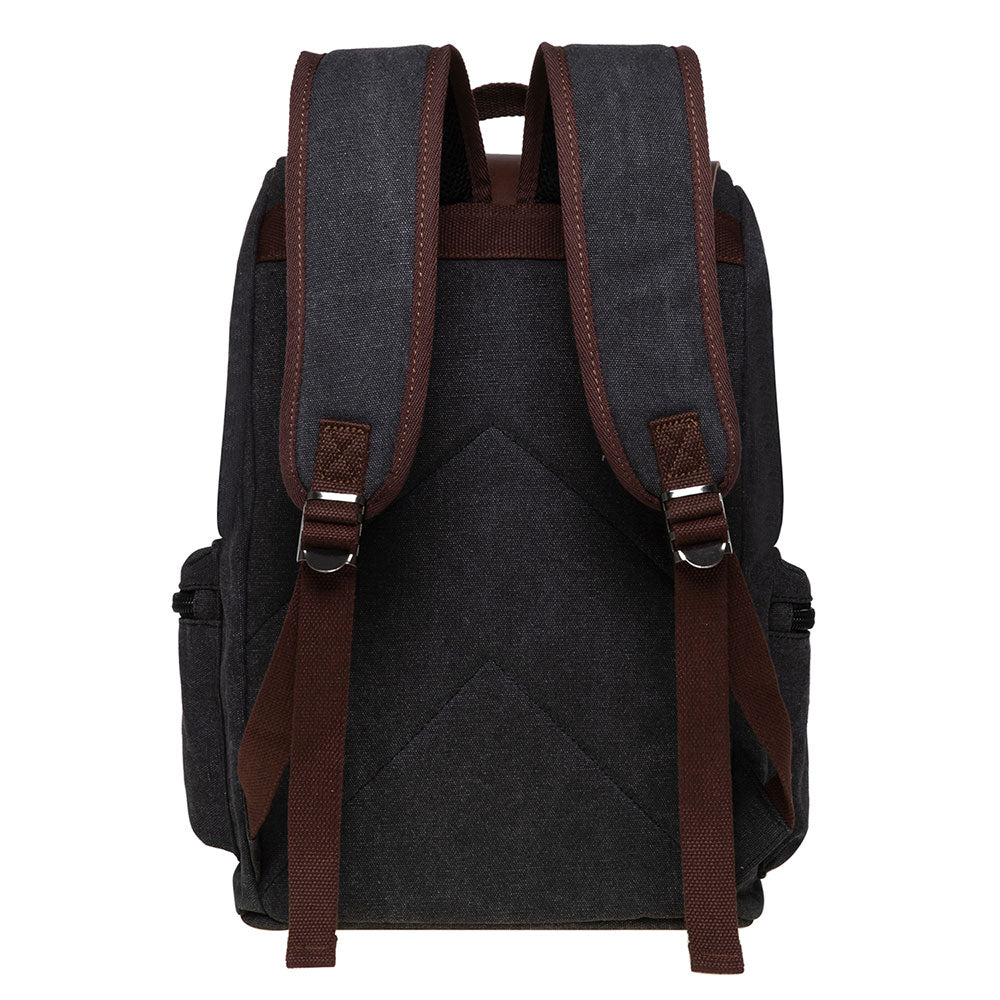 KAUKKO Vintage Canvas Backpack-Large Capacity, Multi-Functional Durable Outdoor Rucksack, 20L - kaukko