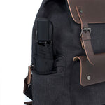 KAUKKO Vintage Canvas Backpack-Large Capacity, Multi-Functional Durable Outdoor Rucksack, 20L - kaukko