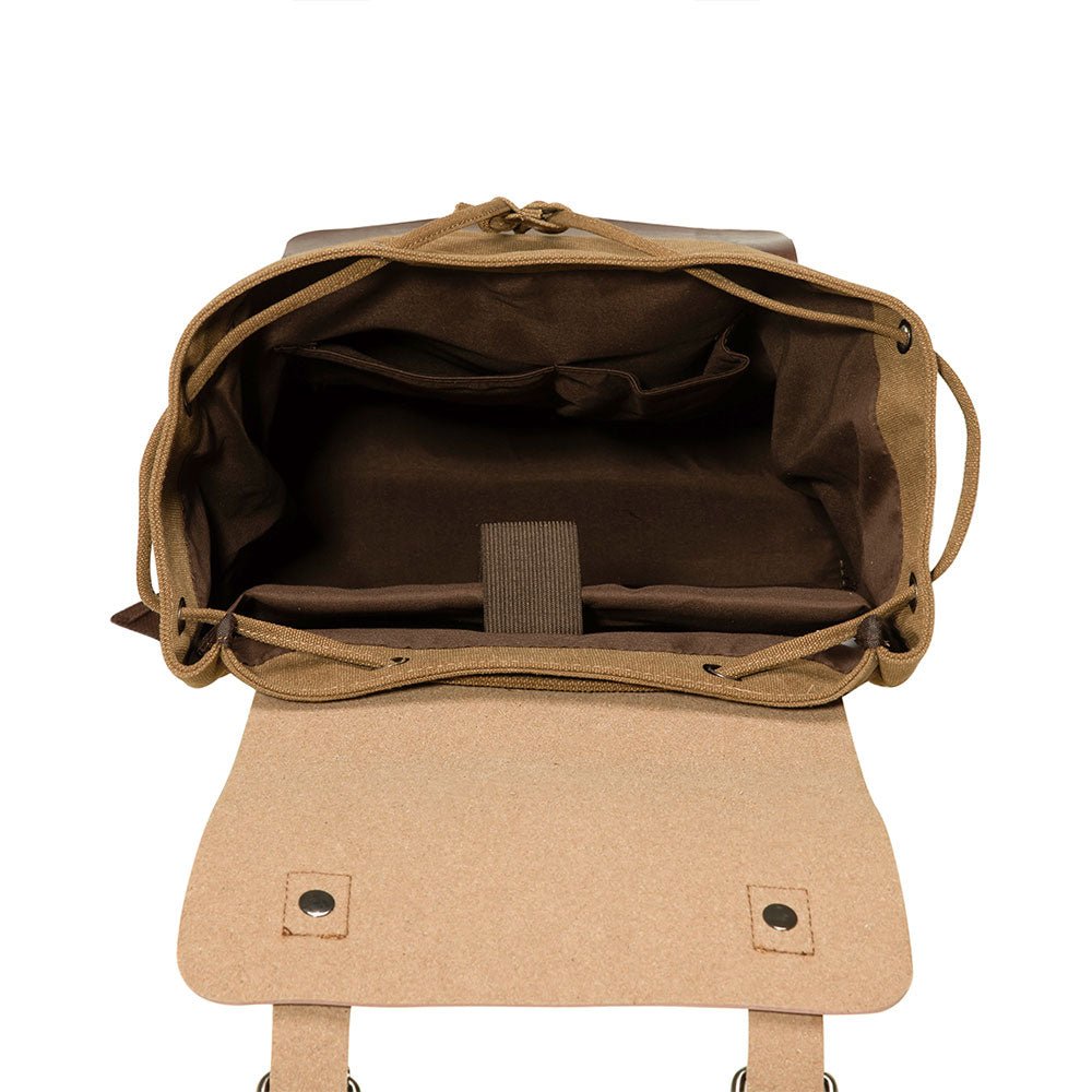 KAUKKO Vintage Canvas Backpack-Large Capacity, Multi-Functional Durable Outdoor Rucksack, 20L - kaukko