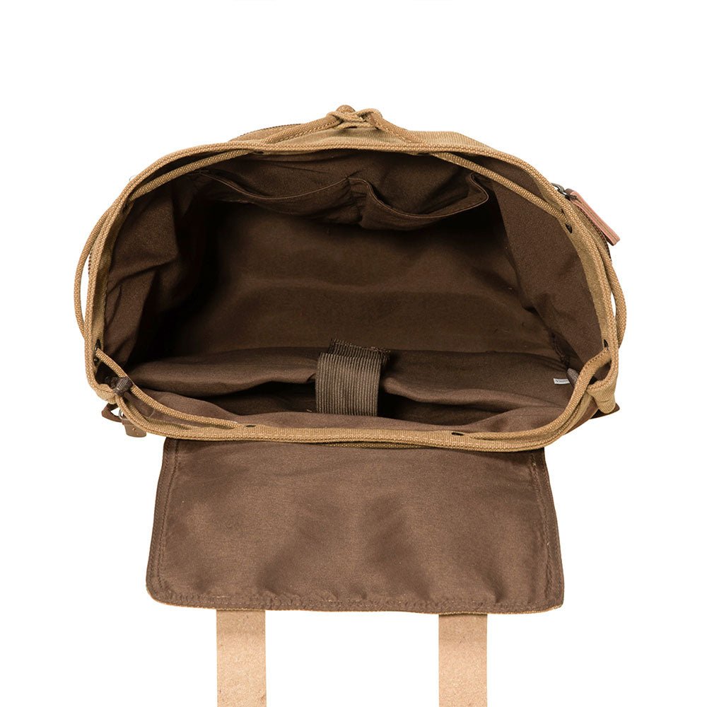 KAUKKO Vintage Canvas Backpack-Large Capacity, Multi-Functional Durable Outdoor Rucksack, 21.4L - kaukko