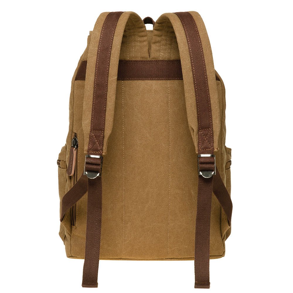 KAUKKO Vintage Canvas Backpack-Large Capacity, Multi-Functional Durable Outdoor Rucksack, 21.4L - kaukko