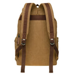 KAUKKO Vintage Canvas Backpack-Large Capacity, Multi-Functional Durable Outdoor Rucksack, 21.4L - kaukko