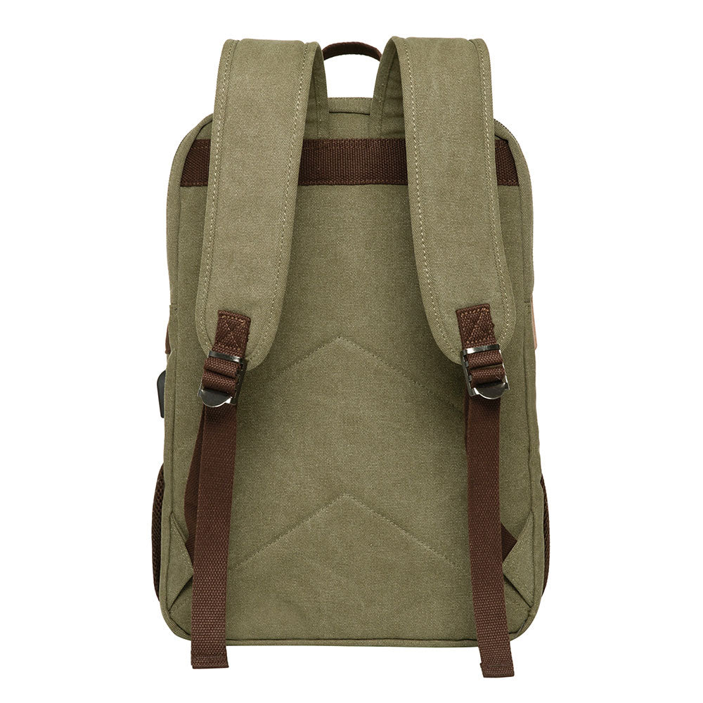 KAUKKO Vintage Canvas Backpack - Large Capacity,Multi-Functional Durable Outdoor Rucksack KF19, 16.2L - kaukko