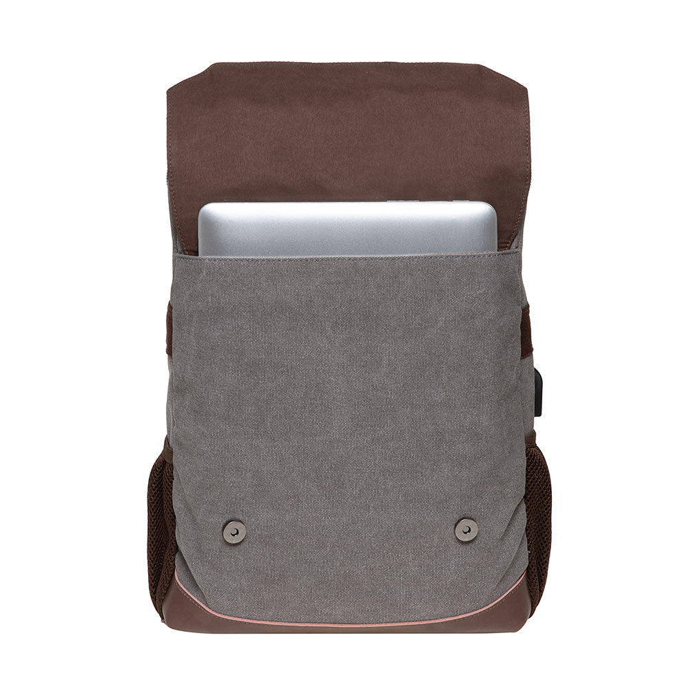 KAUKKO Vintage Canvas Backpack - Large Capacity,Multi-Functional Durable Outdoor Rucksack KF19, 16.2L - kaukko