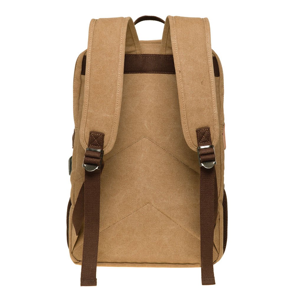 KAUKKO Vintage Canvas Backpack - Large Capacity,Multi-Functional Durable Outdoor Rucksack KF19, 16.2L - kaukko