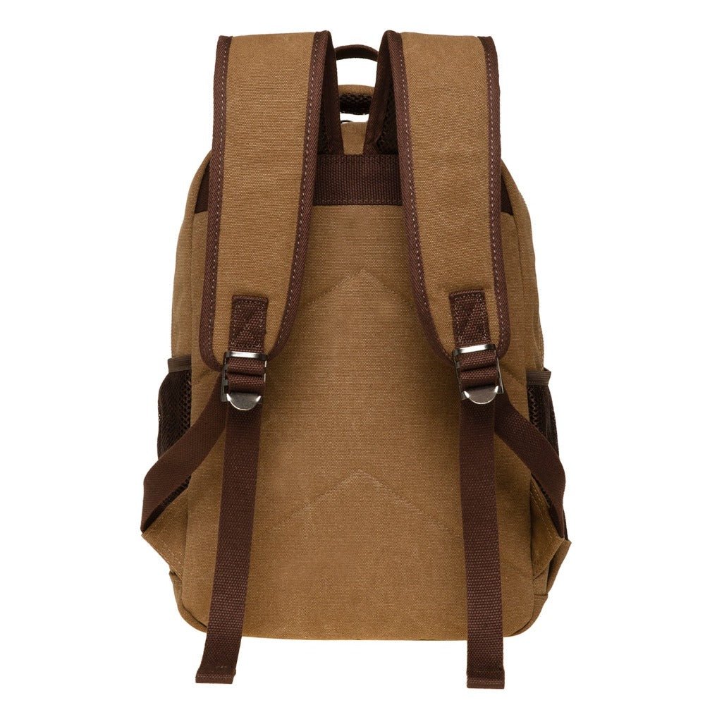 KAUKKO Vintage Canvas Backpack - Large Capacity,Multi-Functional Durable Outdoor Rucksack KS28, 24.3L - kaukko