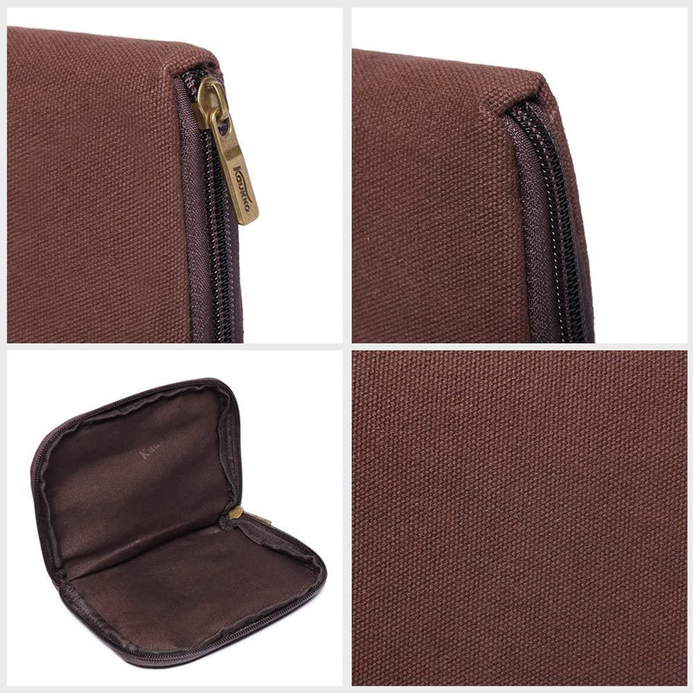 KAUKKO Vintage Casual Canvas and Leather Rucksack Retro Backpack for School Work Travel Hiking, 19L - kaukko