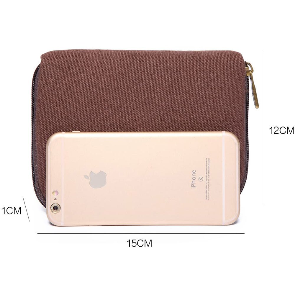 KAUKKO Vintage Casual Canvas and Leather Rucksack Retro Backpack for School Work Travel Hiking, 19L - kaukko