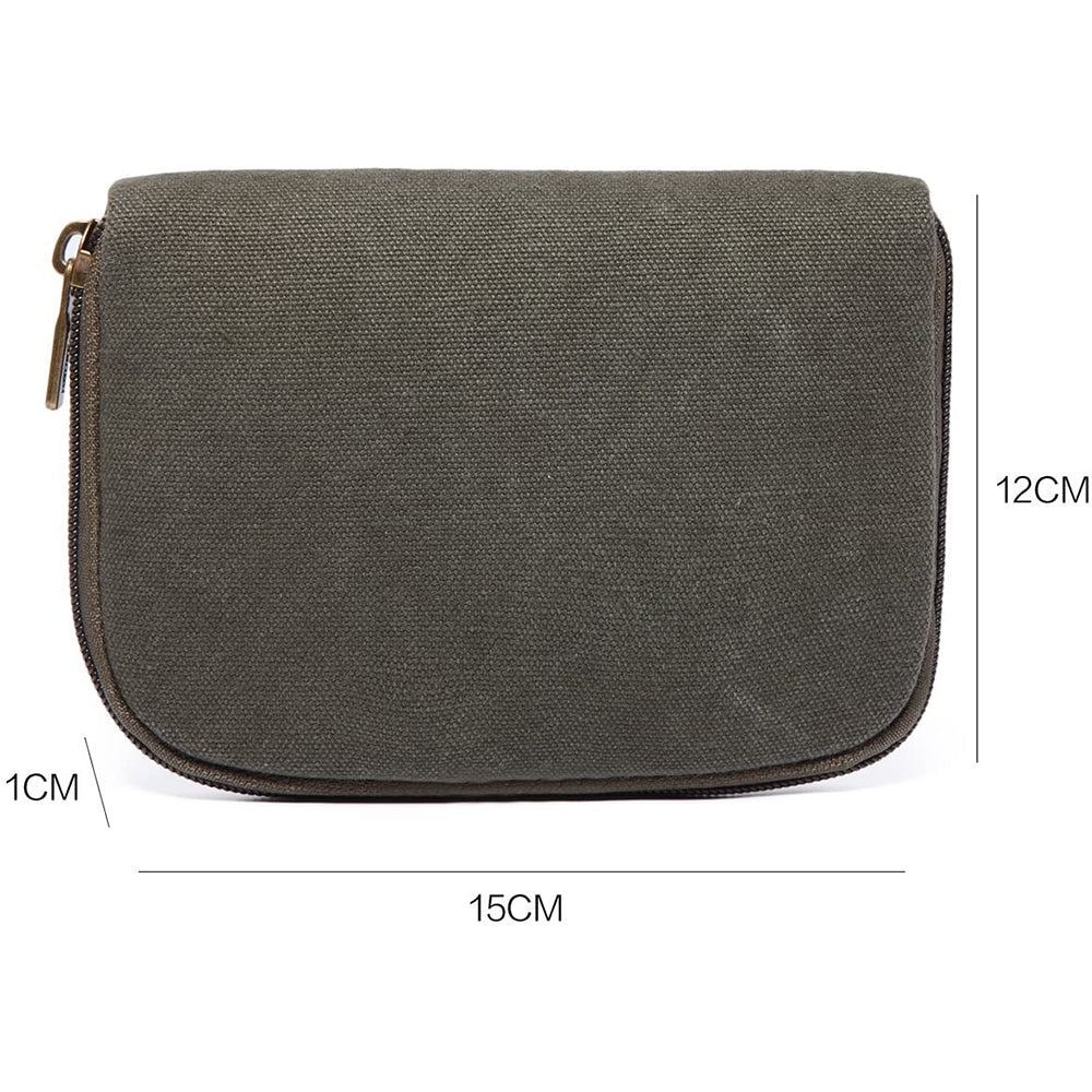 KAUKKO Vintage Casual Canvas and Leather Rucksack Retro Backpack for School Work Travel Hiking, 19L - kaukko