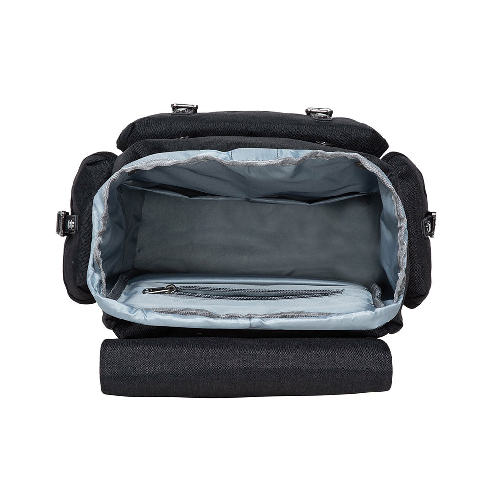 KAUKKO Vintage Casual Canvas and Leather Rucksack Retro Backpack for School Work Travel Hiking - kaukko