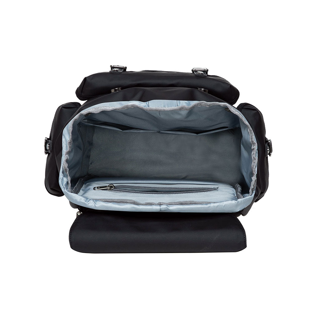 KAUKKO Vintage Casual Canvas and Leather Rucksack Retro Backpack for School Work Travel Hiking - kaukko