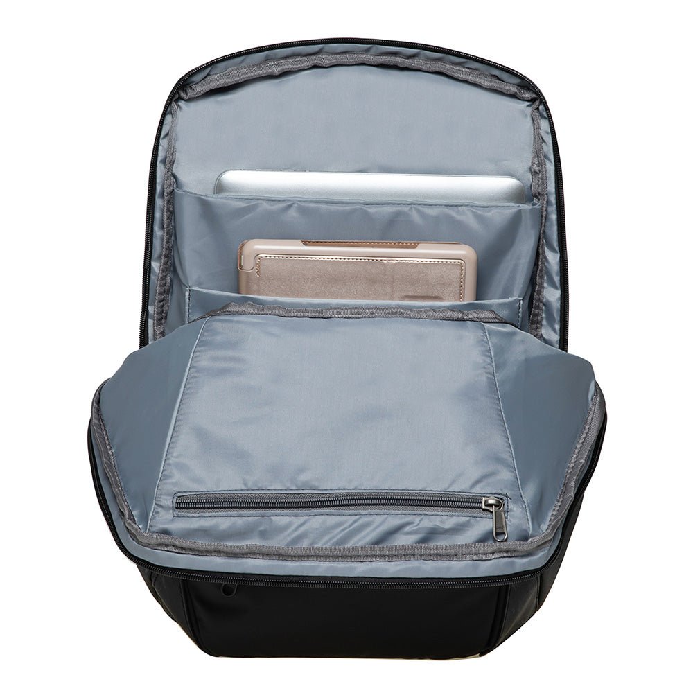 KAUKKO Vintage Casual polyster and Leather Rucksack Backpack - kaukko