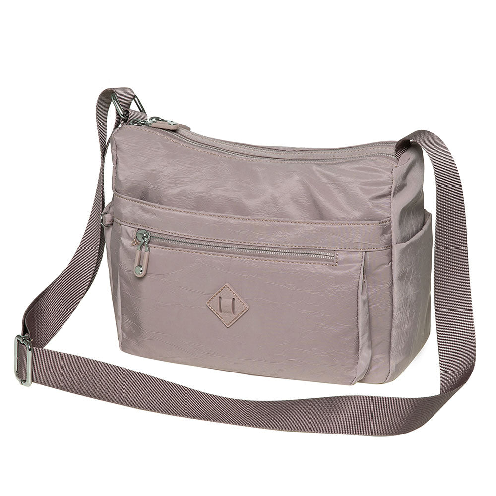 KAUKKO Women Crossbody Bag Handbag Lightweight Shoulder Purse Nylon Multi Pocket Crossbody Bag Ladies Travel Handbag - kaukko