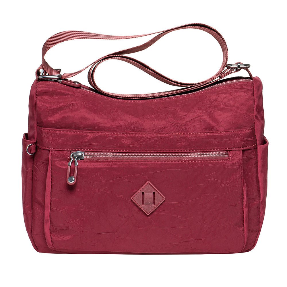 KAUKKO Women Crossbody Bag Handbag Lightweight Shoulder Purse Nylon Multi Pocket Crossbody Bag Ladies Travel Handbag - kaukko